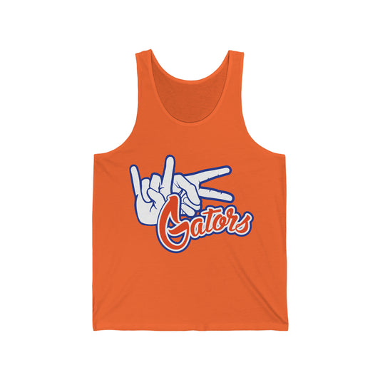 Unisex Jersey Tank UF (Rock On) Gators Hands_V1