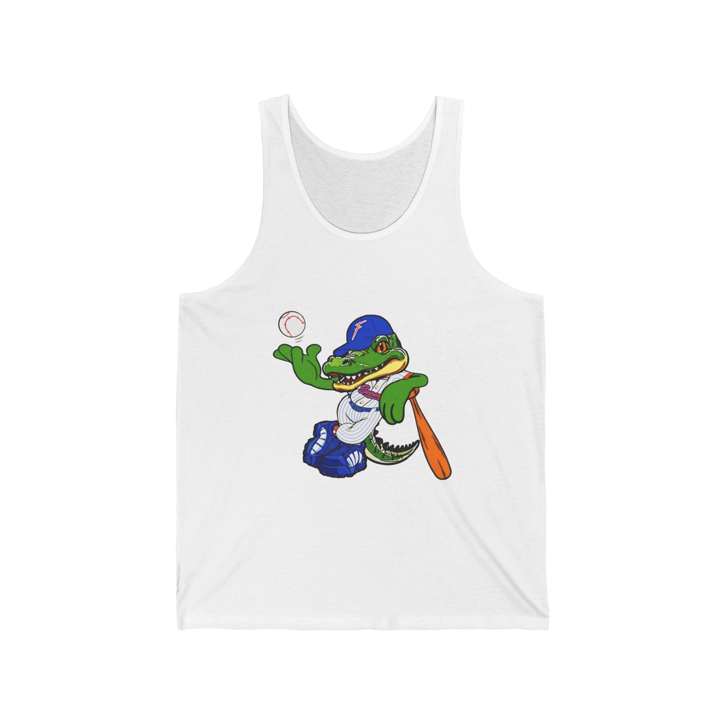 Swamp Baseball (White) Unisex Jersey Tank