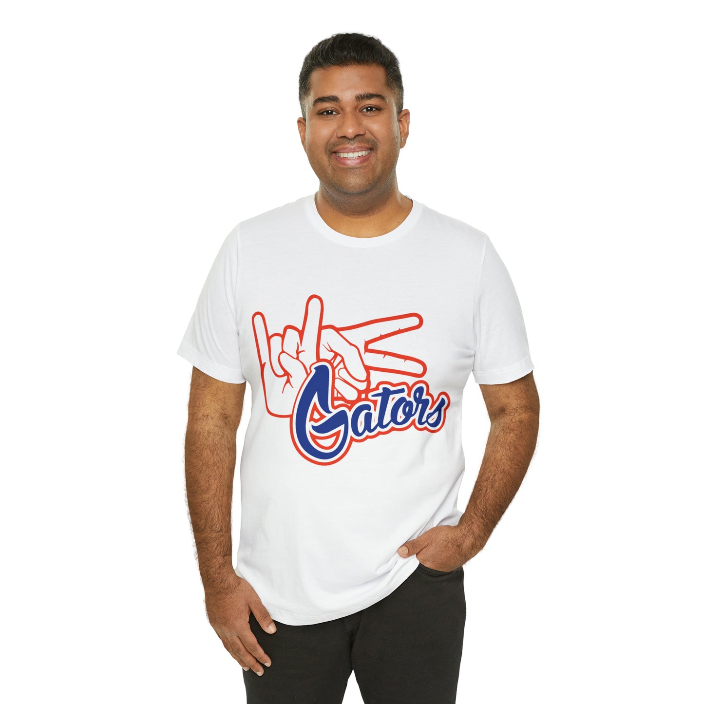 Unisex Jersey Short Sleeve Tee UF (Rock On) Gators Hands_V4