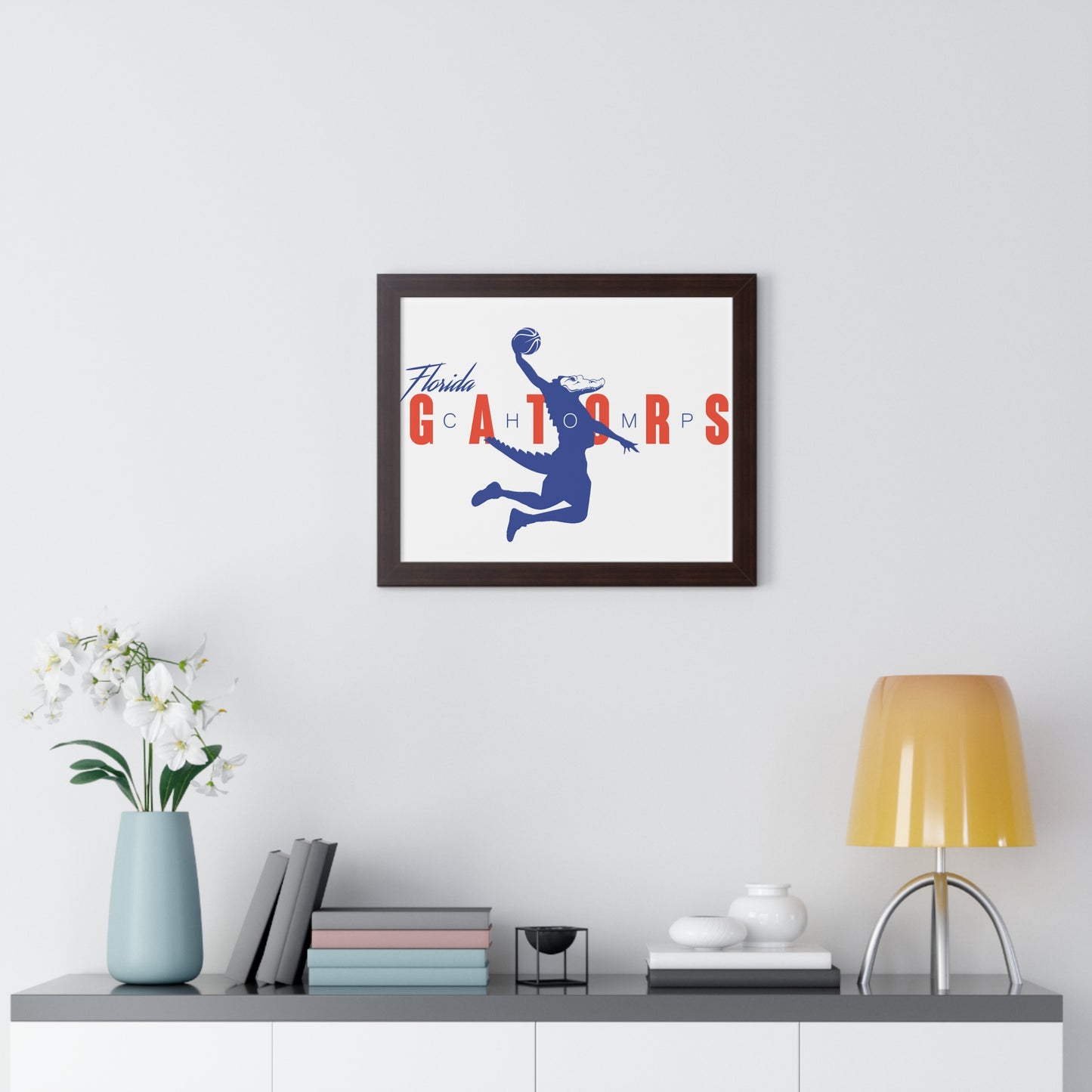 ChompMan Basketball (V1) Framed Horizontal Poster