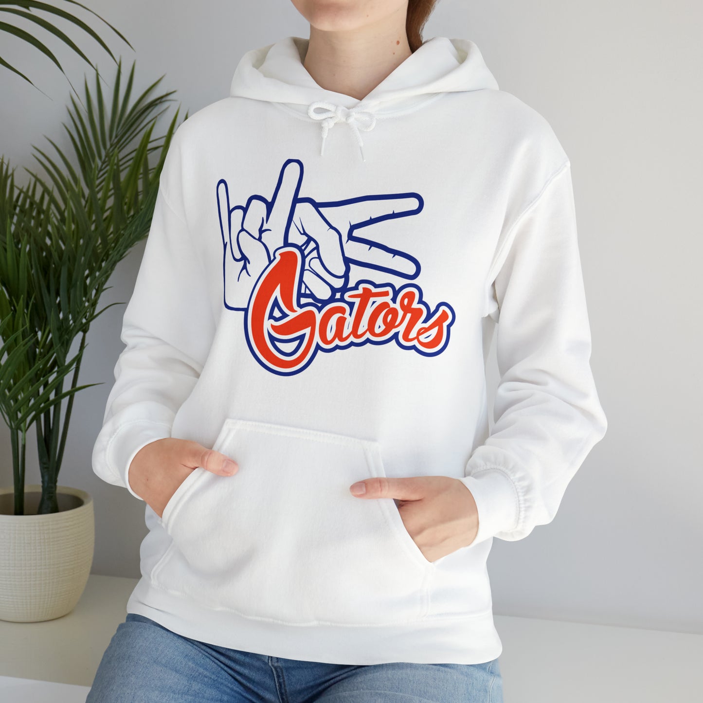 Unisex Heavy Blend™ Hooded Sweatshirt (Rock On) Gators Hands_V1