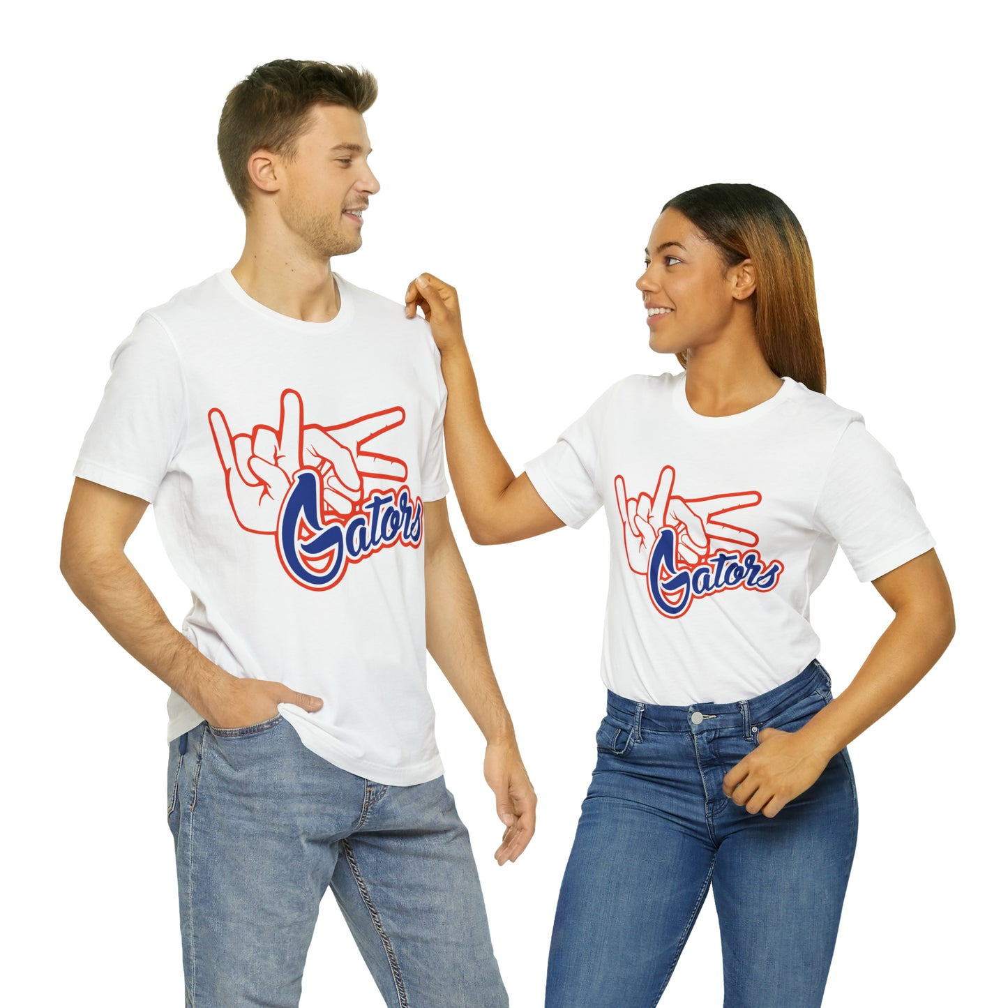 Unisex Jersey Short Sleeve Tee UF (Rock On) Gators Hands_V4