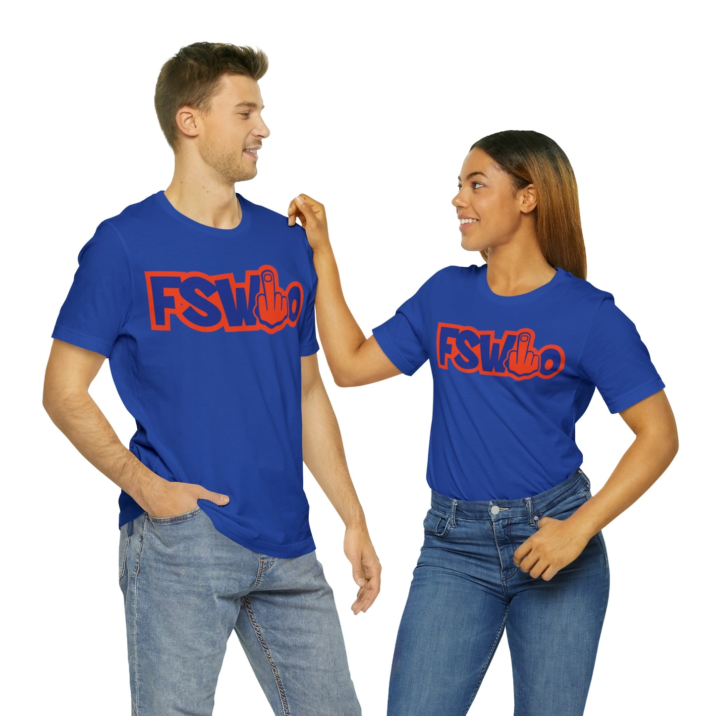 Unisex Jersey Short Sleeve Tee FSWho w/ Orange Finger