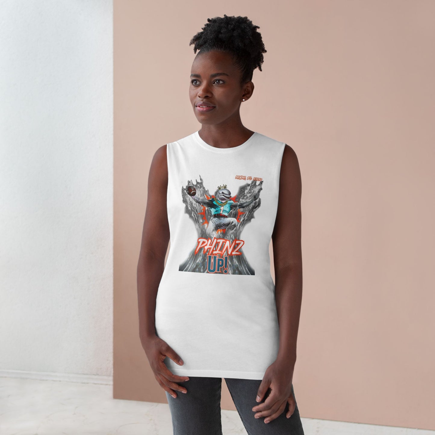 Phinz Up (V3 / Black) Unisex Barnard Tank