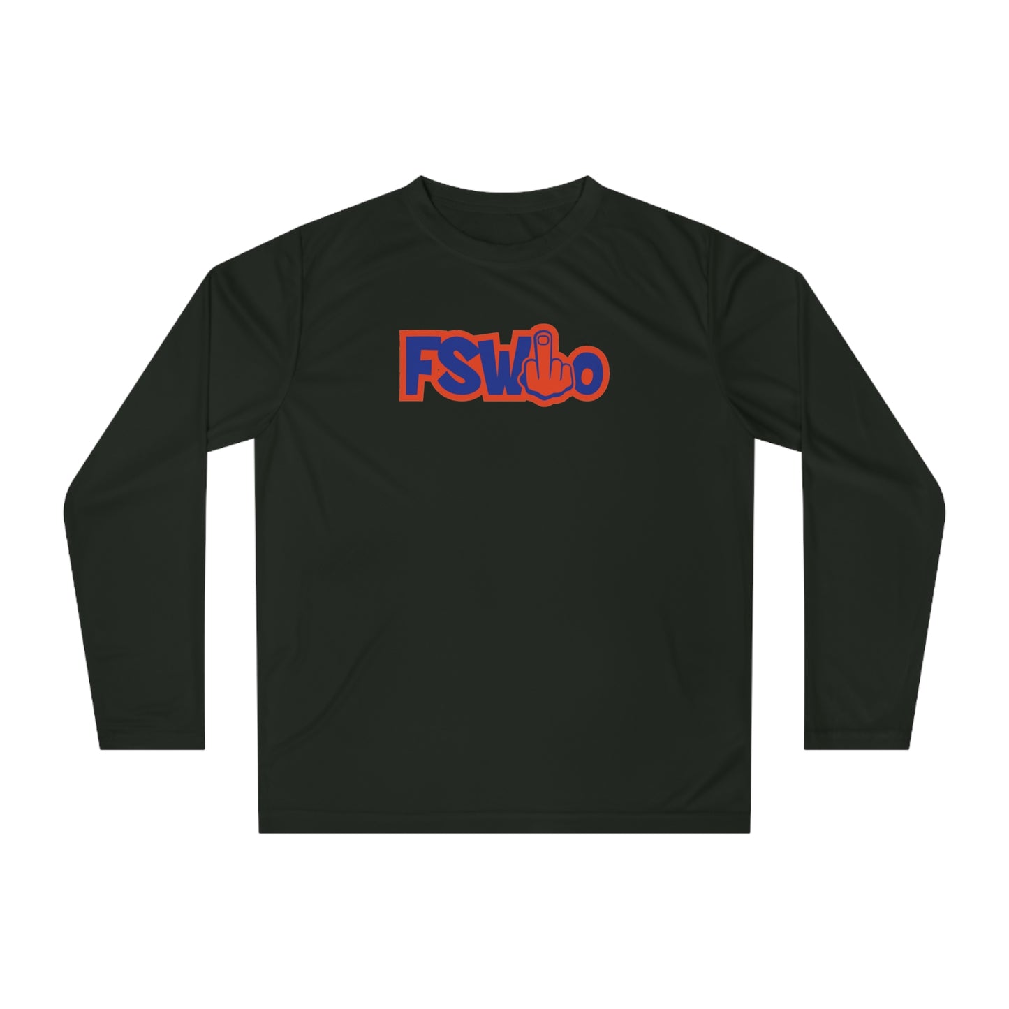 Unisex Performance Long Sleeve Shirt FSWho w/ Orange Finger