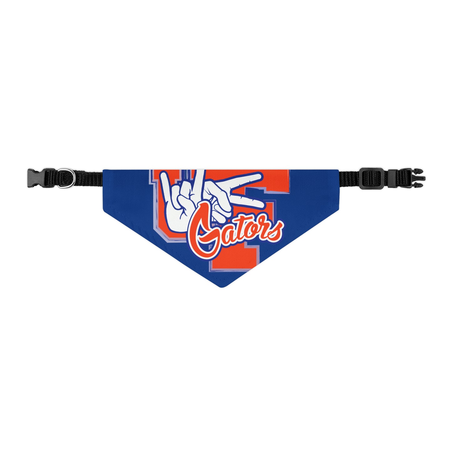 Pet Bandana Collar UF (Rock On) Gators Hands_V2