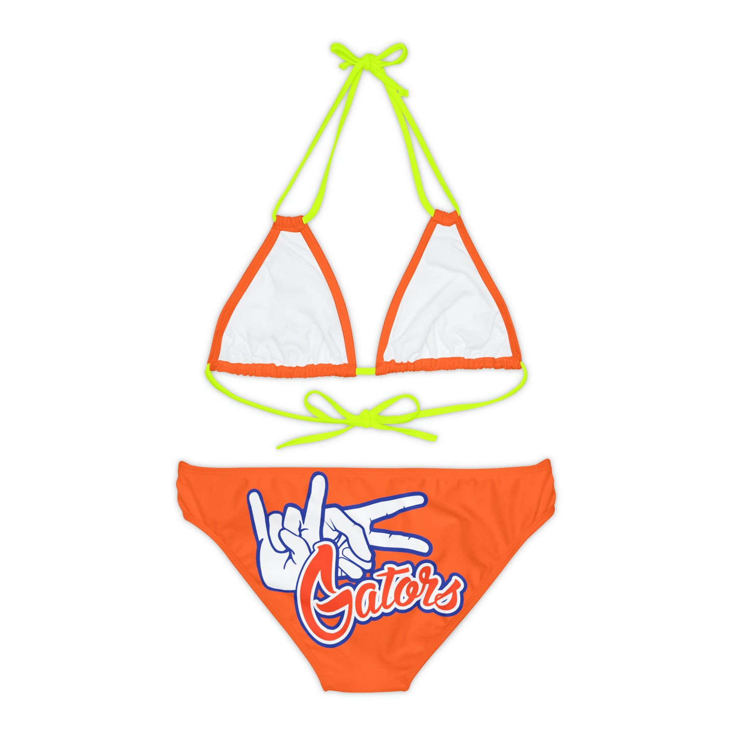 Strappy Bikini Set (AOP) UF (Rock On) Gators Hands_V1