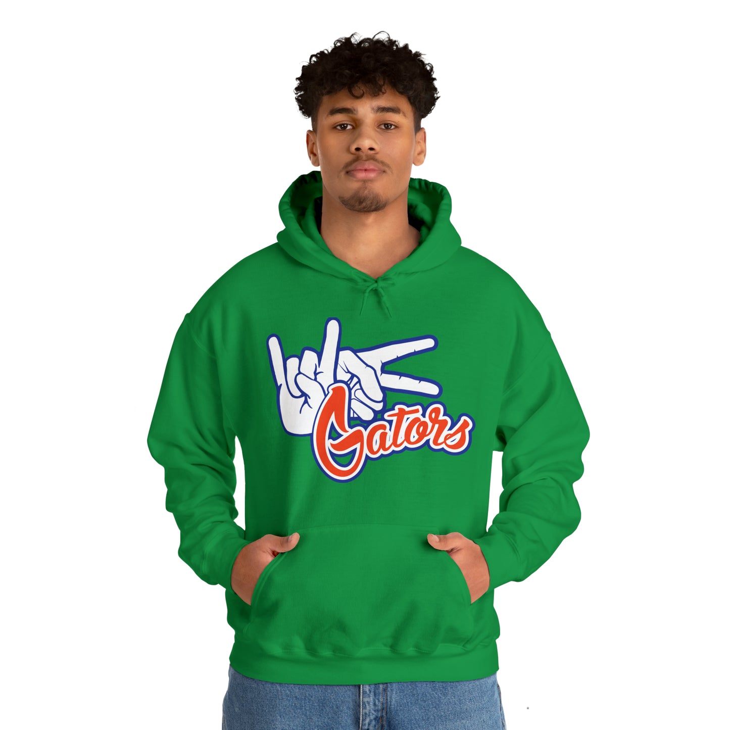 Unisex Heavy Blend™ Hooded Sweatshirt (Rock On) Gators Hands_V1