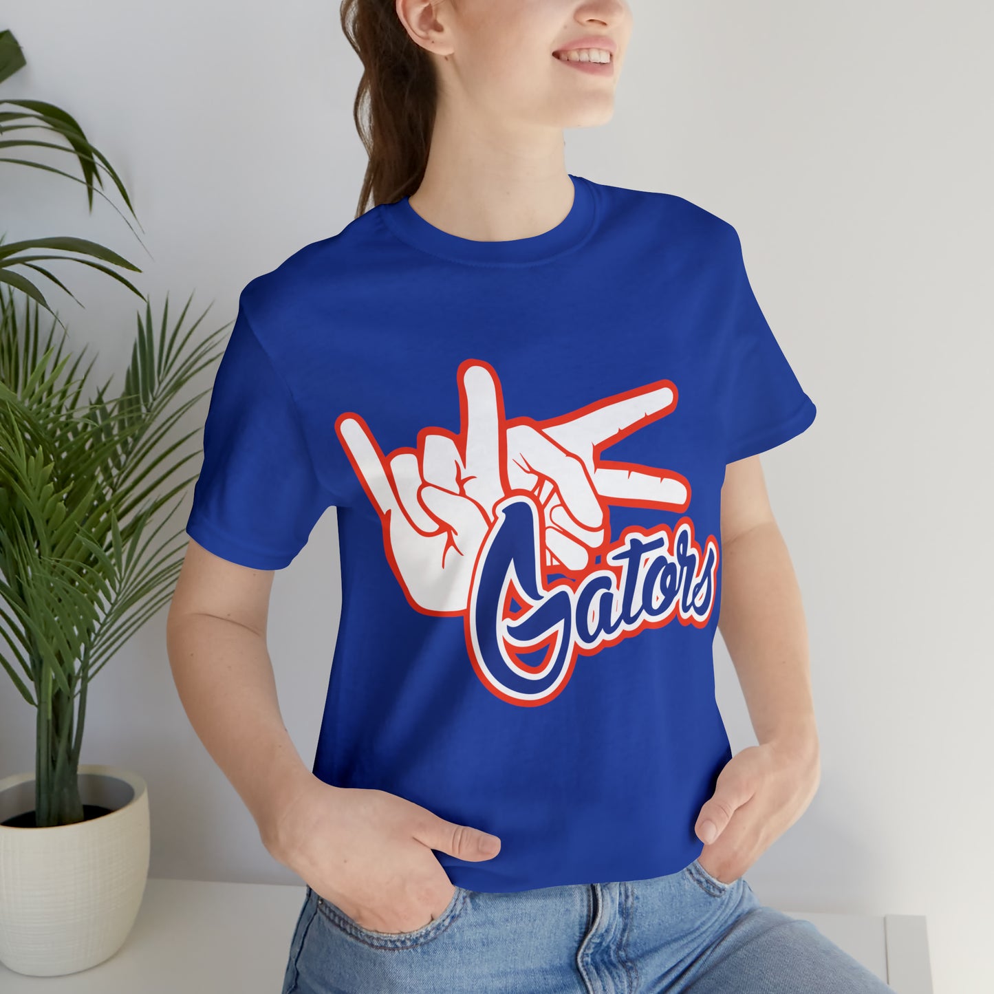 Unisex Jersey Short Sleeve Tee UF (Rock On) Gators Hands_V4