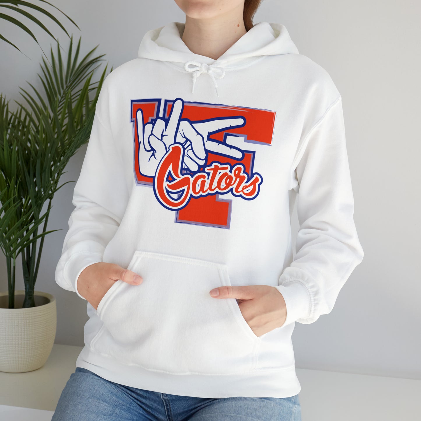 Unisex Heavy Blend™ Hooded Sweatshirt (Rock On) Gators Hands_V2