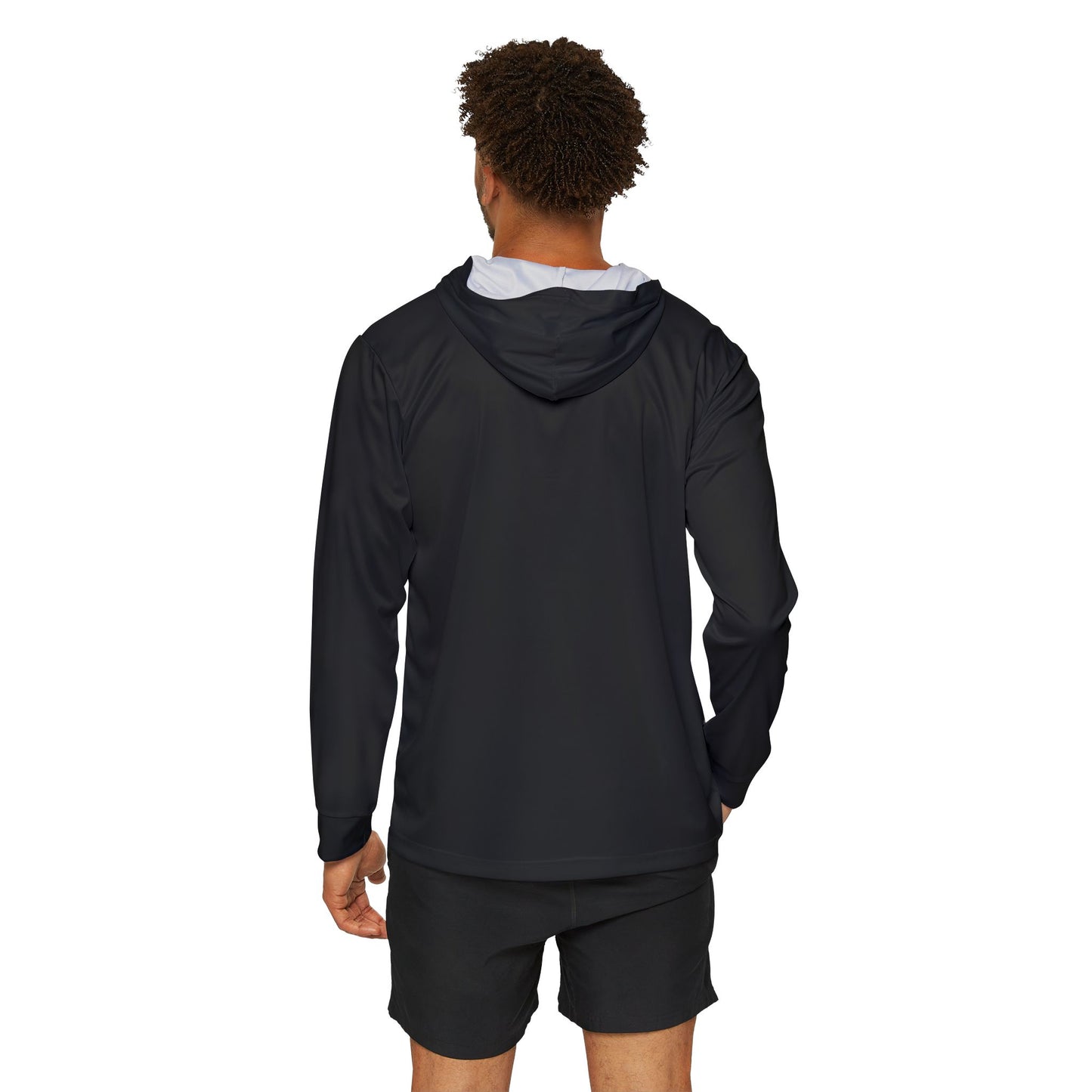 Phinz Up (V2 / Black) Men's Sports Warmup Hoodie (AOP)