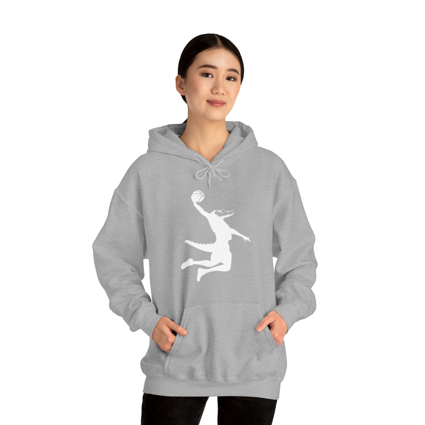Unisex Heavy Blend™ Hooded Sweatshirt ChompMan (White)
