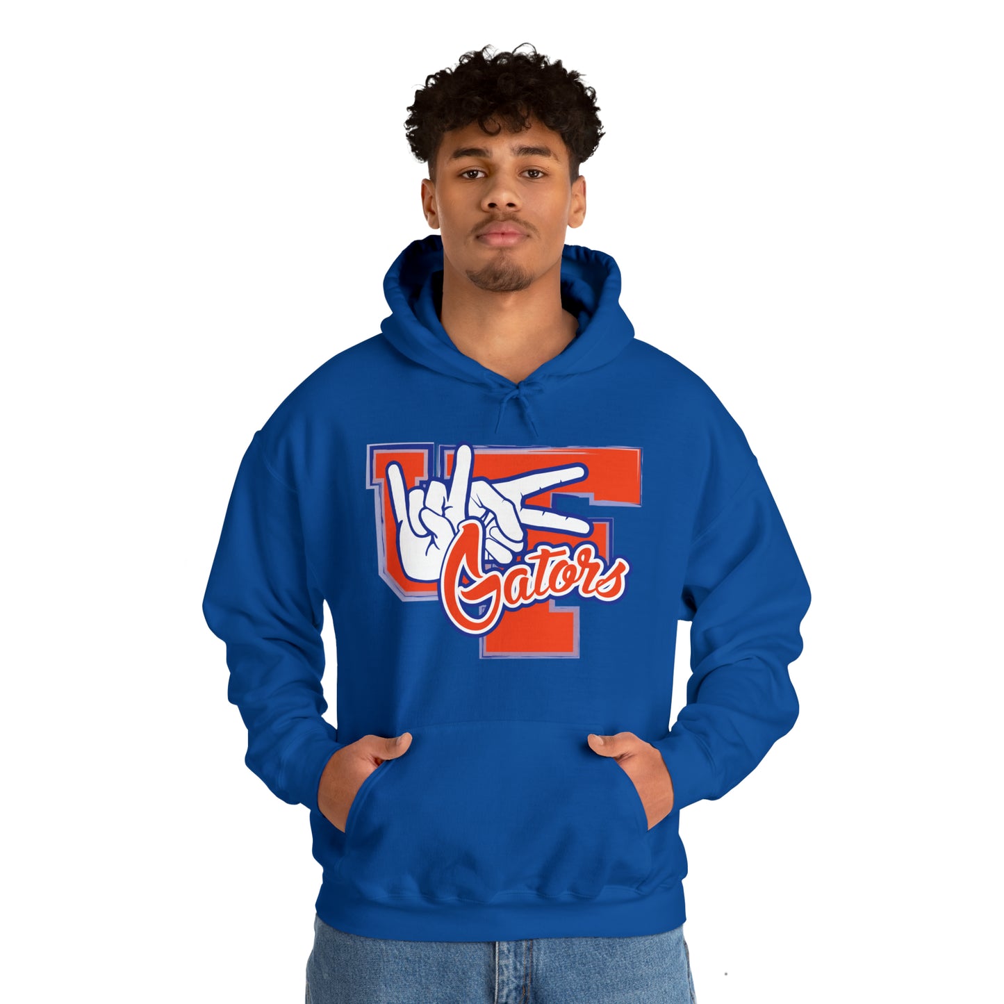 Unisex Heavy Blend™ Hooded Sweatshirt (Rock On) Gators Hands_V2