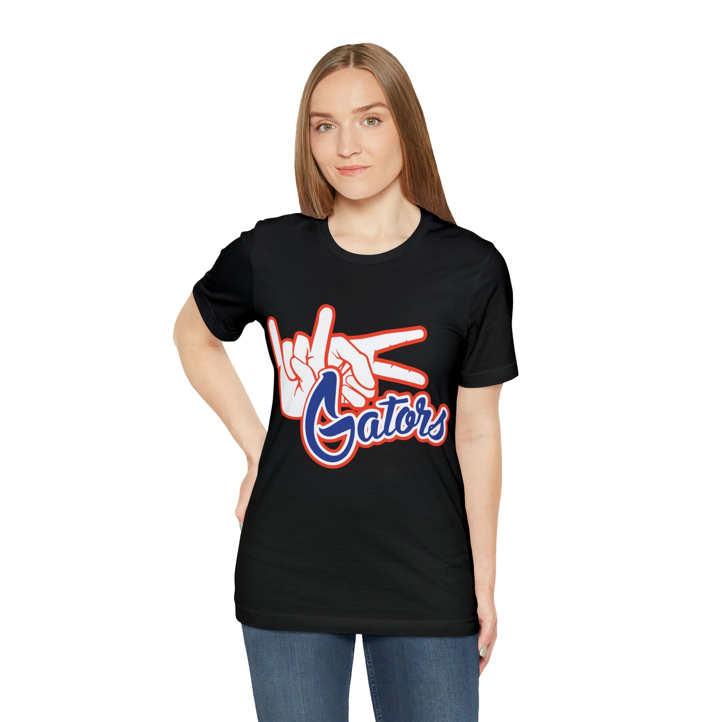 Unisex Jersey Short Sleeve Tee UF (Rock On) Gators Hands_V4