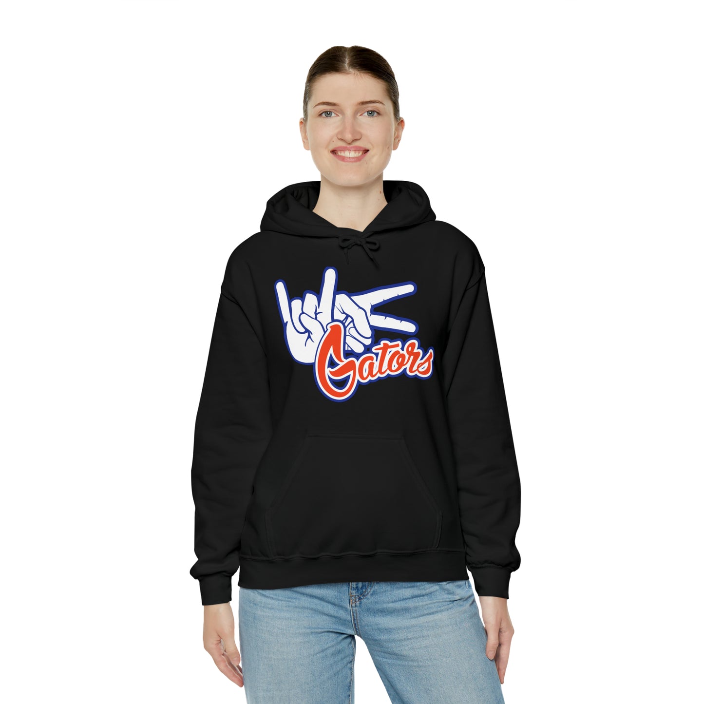 Unisex Heavy Blend™ Hooded Sweatshirt (Rock On) Gators Hands_V1