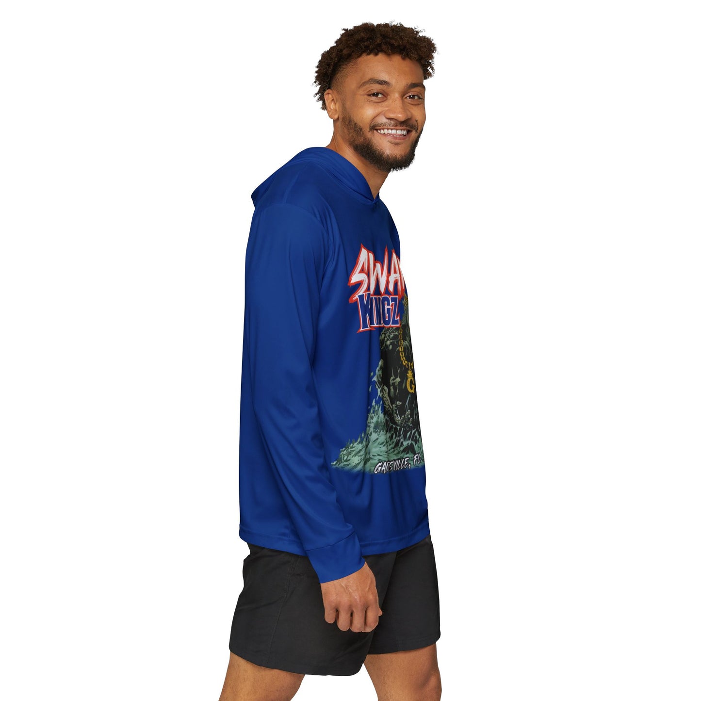 Swamp Kingz (V1) Men's Sports Warmup Hoodie (AOP)