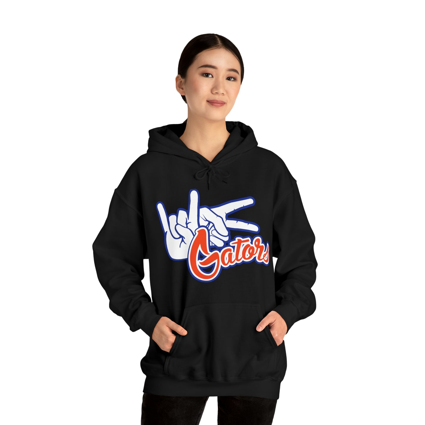 Unisex Heavy Blend™ Hooded Sweatshirt (Rock On) Gators Hands_V1