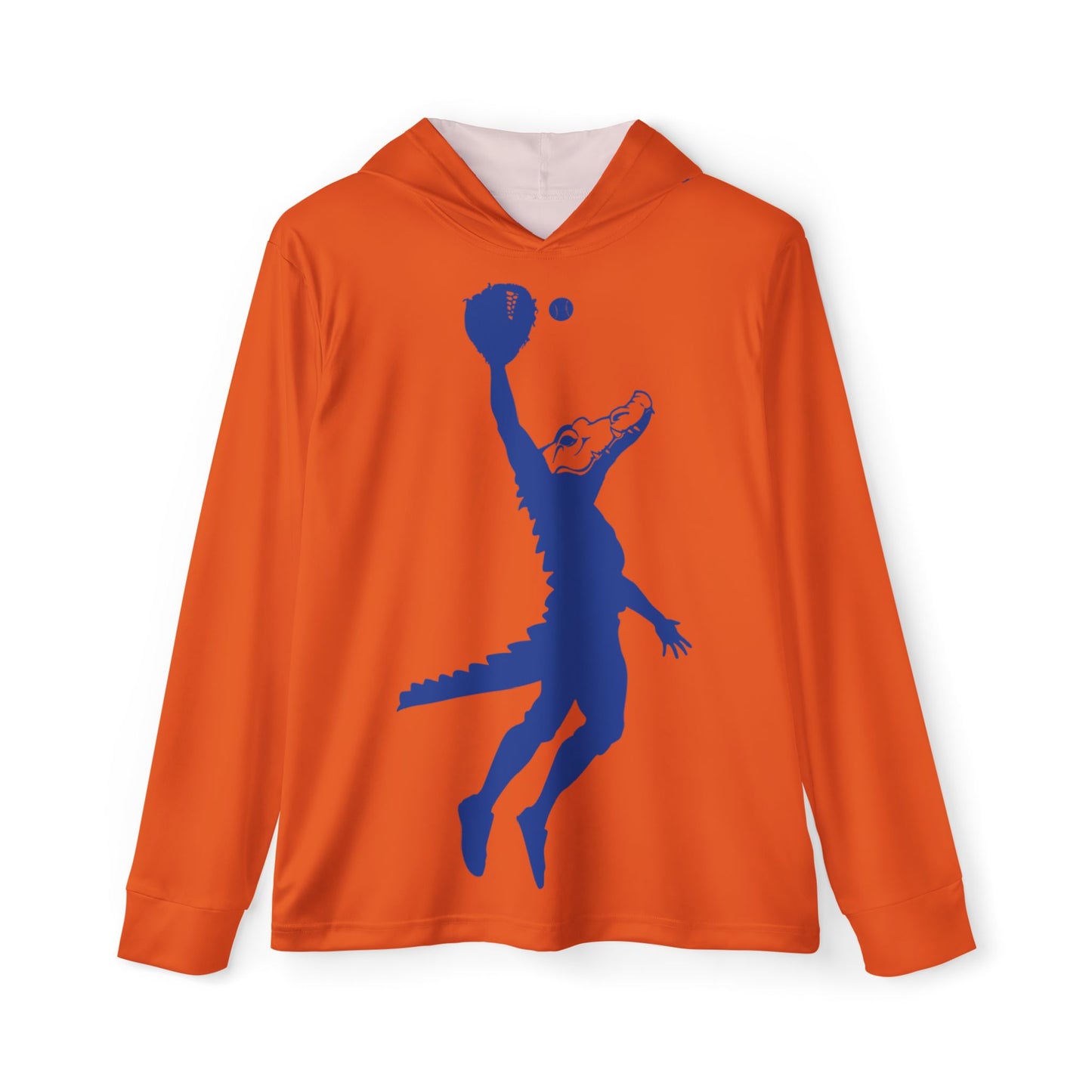 ChompMan Baseball (V5 / Orange) Men's Sports Warmup Hoodie (AOP)