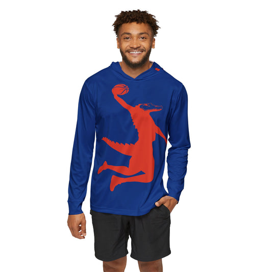 ChompMan Basketball (V6 / Blue) Men's Sports Warmup Hoodie (AOP)