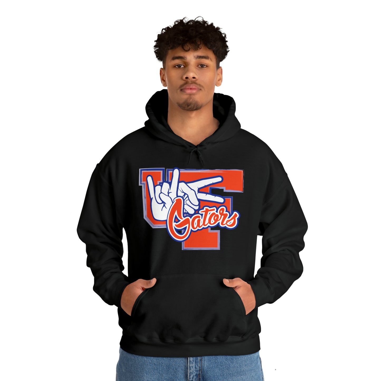 Unisex Heavy Blend™ Hooded Sweatshirt (Rock On) Gators Hands_V2