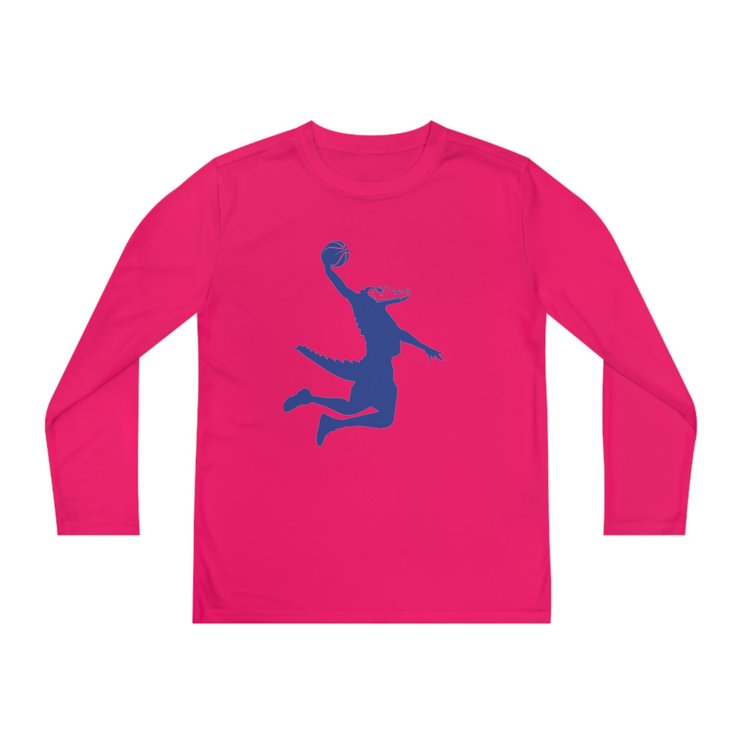 ChompMan Basketball (V5 / Orange) Youth Long Sleeve Competitor Tee