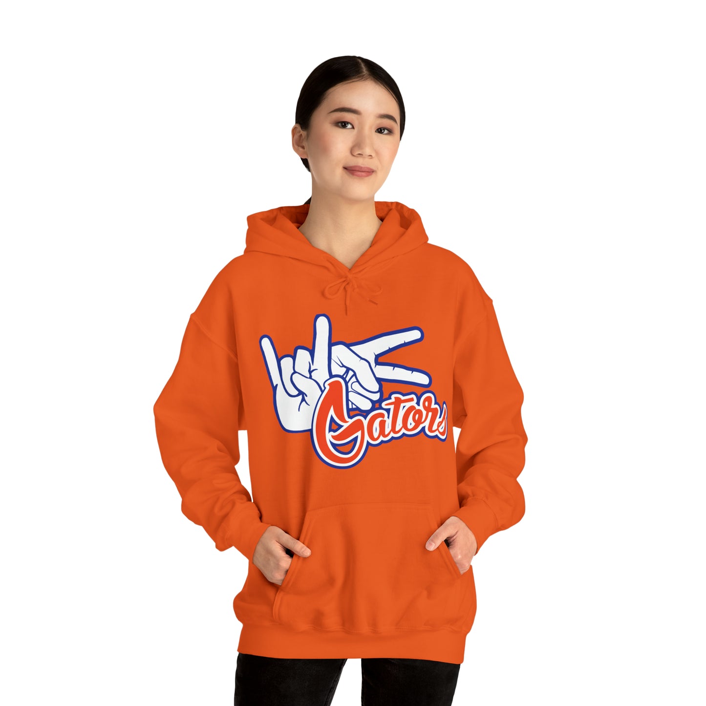 Unisex Heavy Blend™ Hooded Sweatshirt (Rock On) Gators Hands_V1