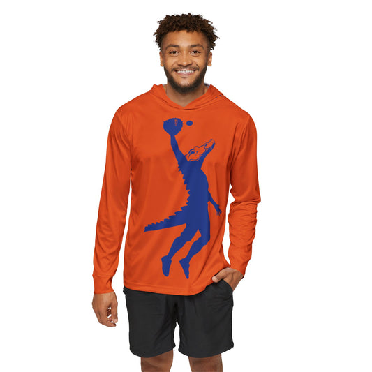 ChompMan Baseball (V5 / Orange) Men's Sports Warmup Hoodie (AOP)