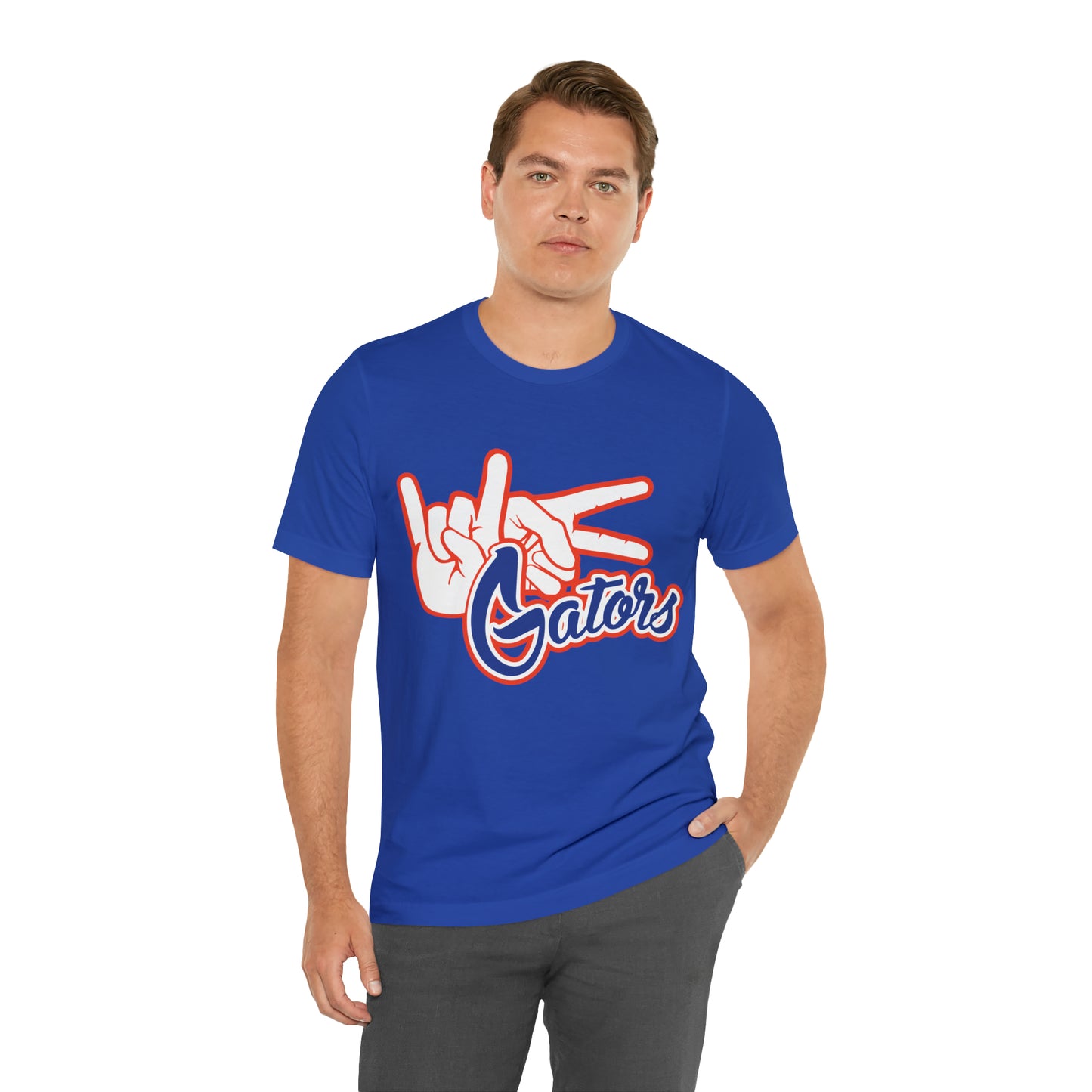 Unisex Jersey Short Sleeve Tee UF (Rock On) Gators Hands_V4