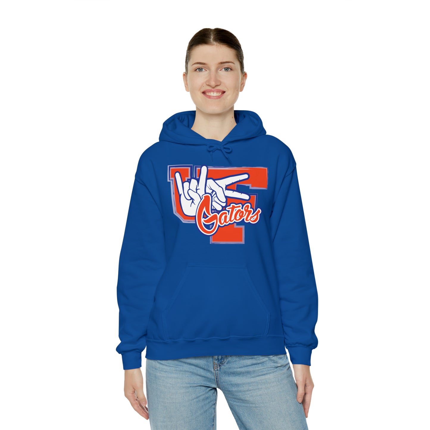 Unisex Heavy Blend™ Hooded Sweatshirt (Rock On) Gators Hands_V2