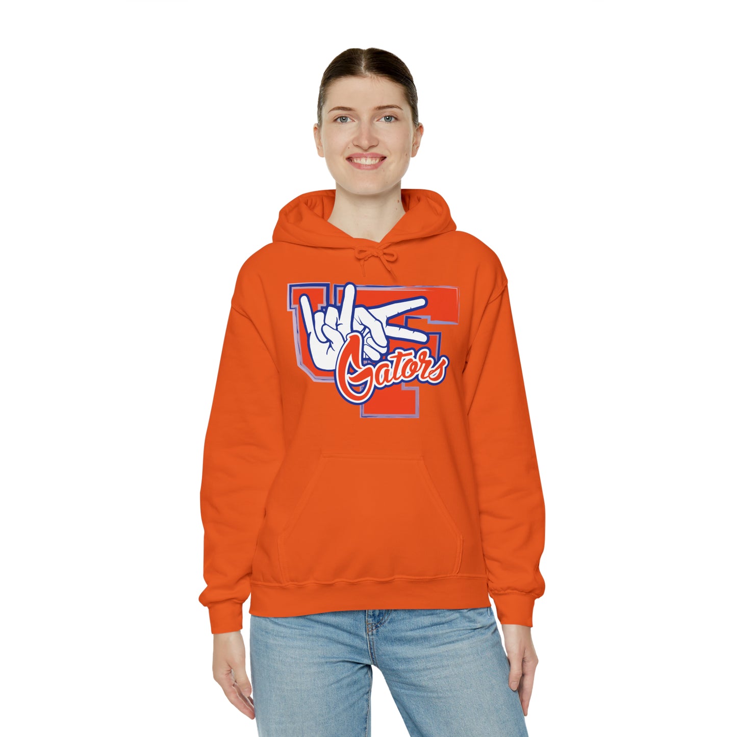 Unisex Heavy Blend™ Hooded Sweatshirt (Rock On) Gators Hands_V2