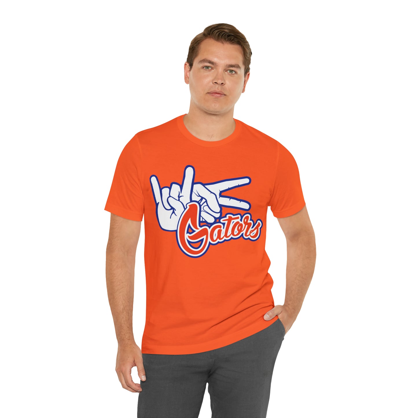 Unisex Jersey Short Sleeve Tee  UF (Rock On) Gators Hands_V1