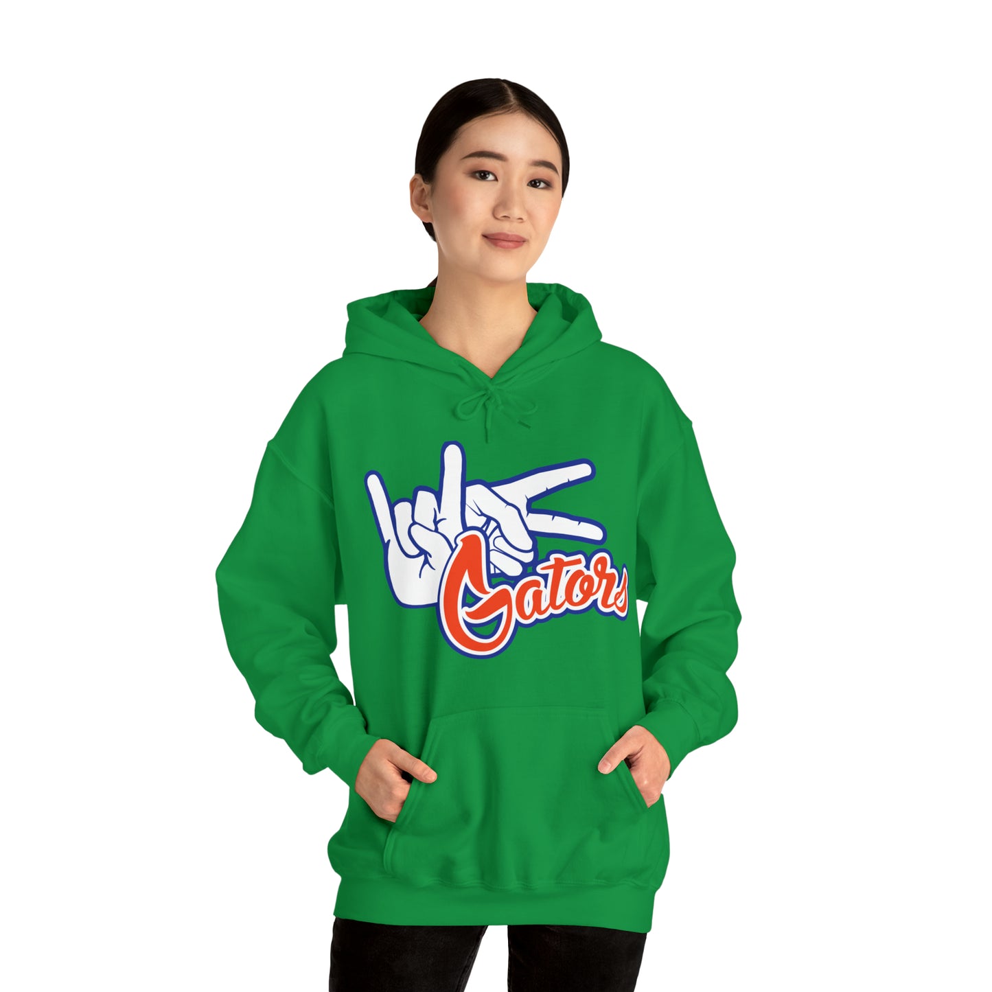 Unisex Heavy Blend™ Hooded Sweatshirt (Rock On) Gators Hands_V1