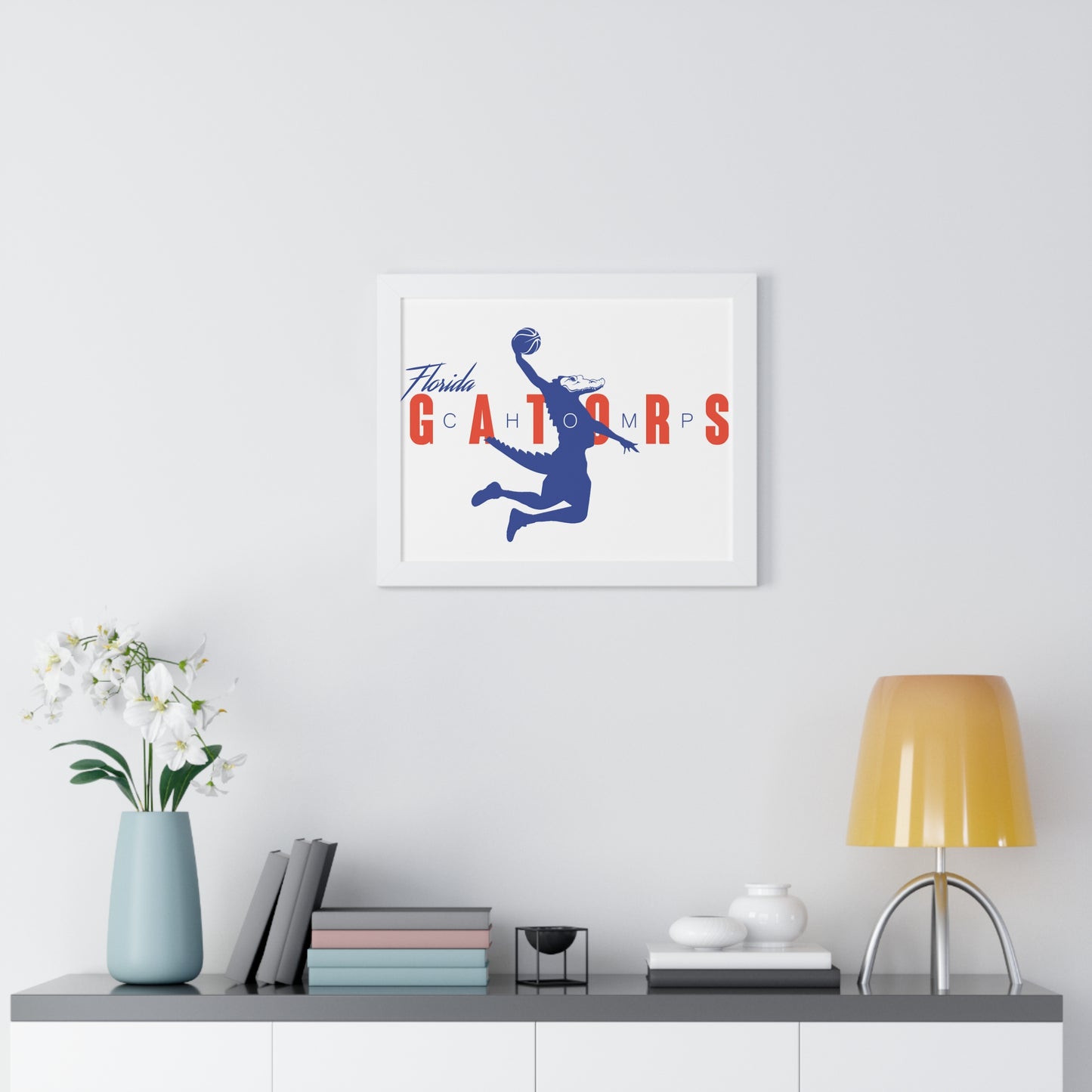 ChompMan Basketball (V1) Framed Horizontal Poster