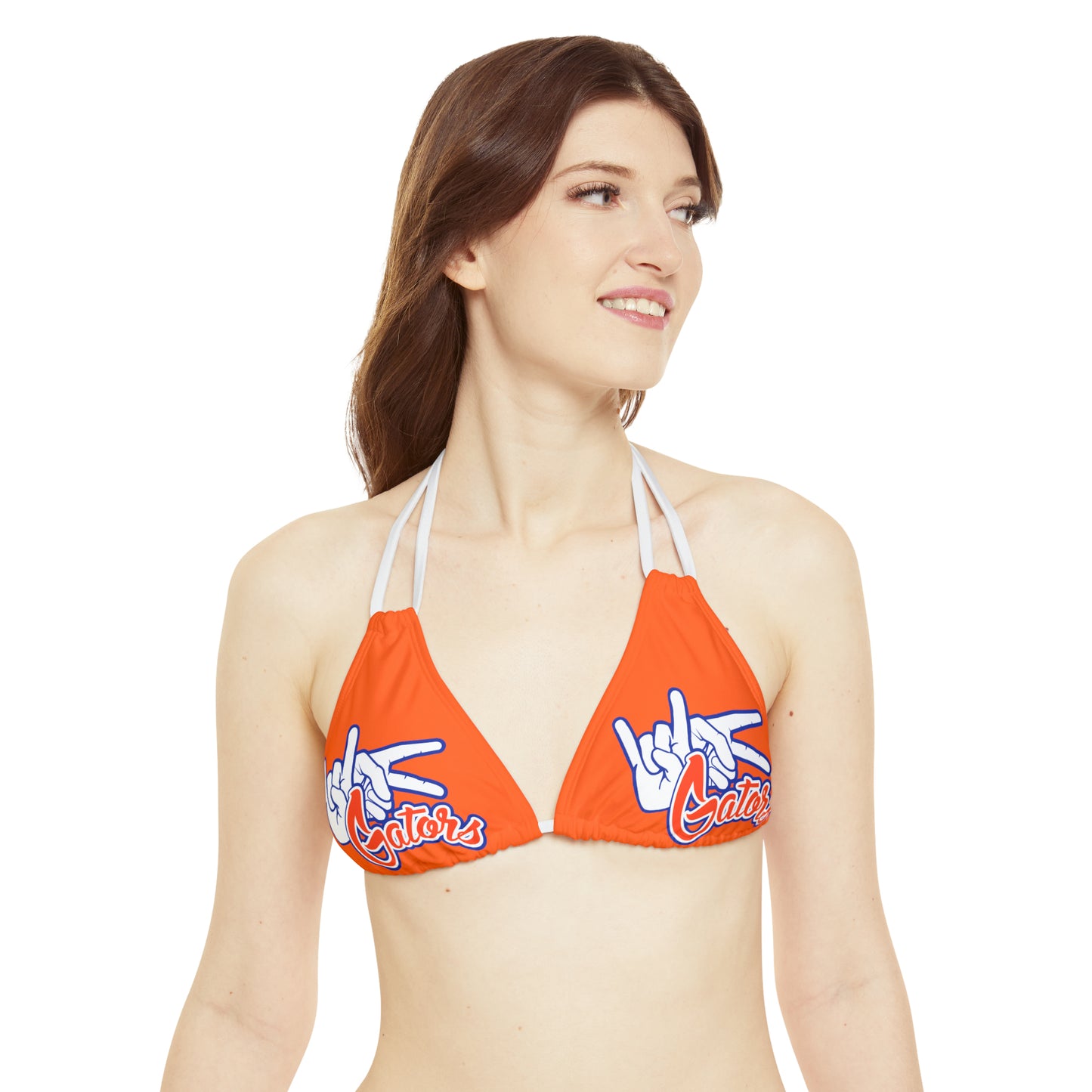 Strappy Bikini Set (AOP) UF (Rock On) Gators Hands_V1