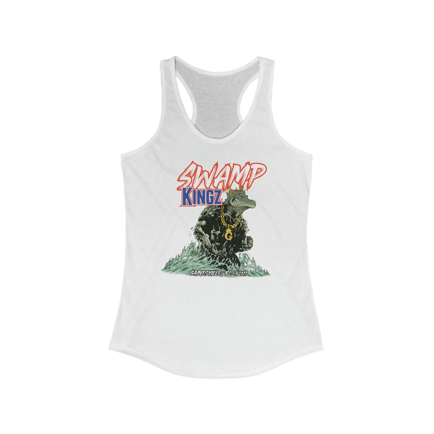 Swamp Kingz (V1) Women's Ideal Racerback Tank