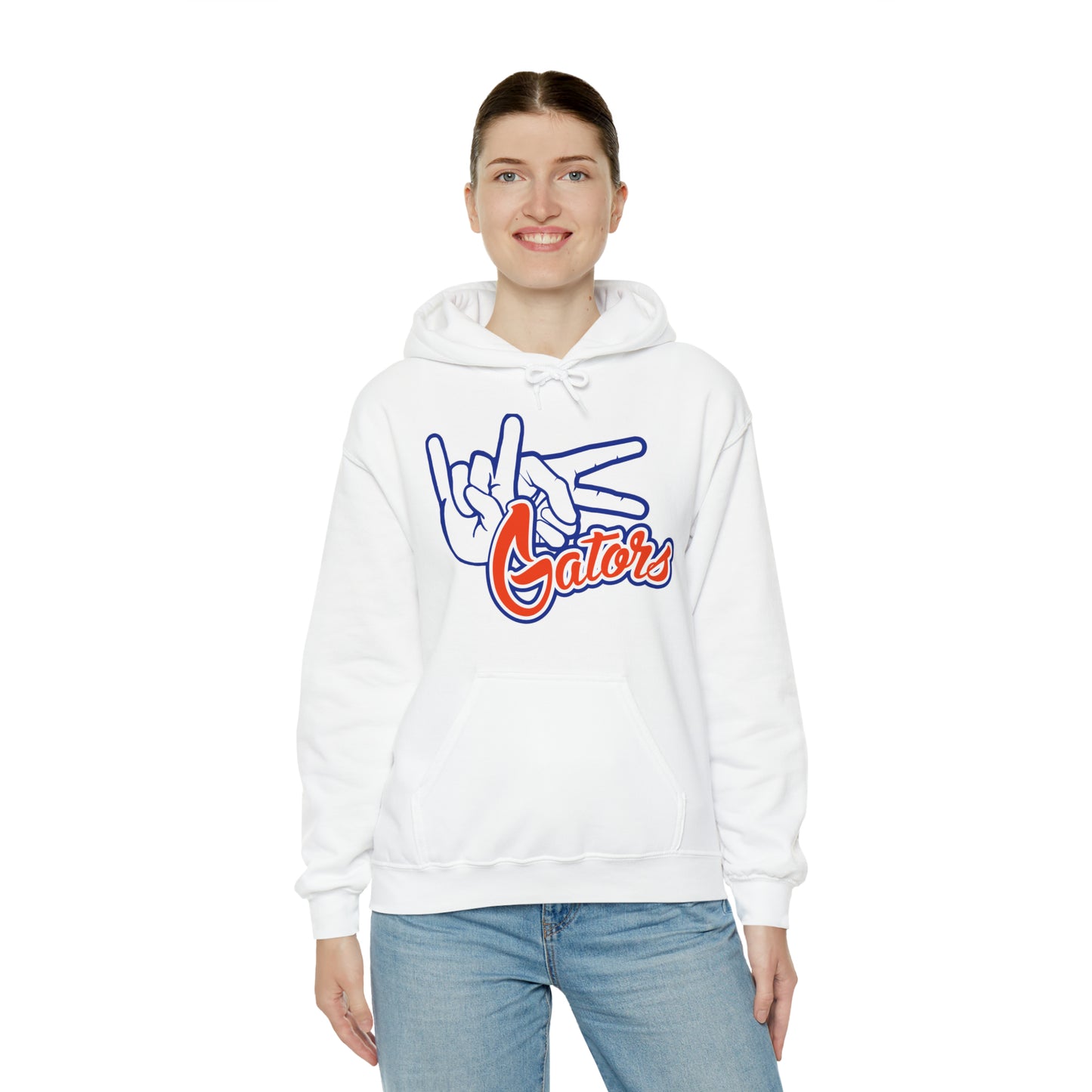 Unisex Heavy Blend™ Hooded Sweatshirt (Rock On) Gators Hands_V1