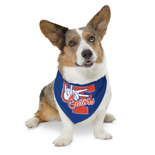 Pet Bandana Collar UF (Rock On) Gators Hands_V2