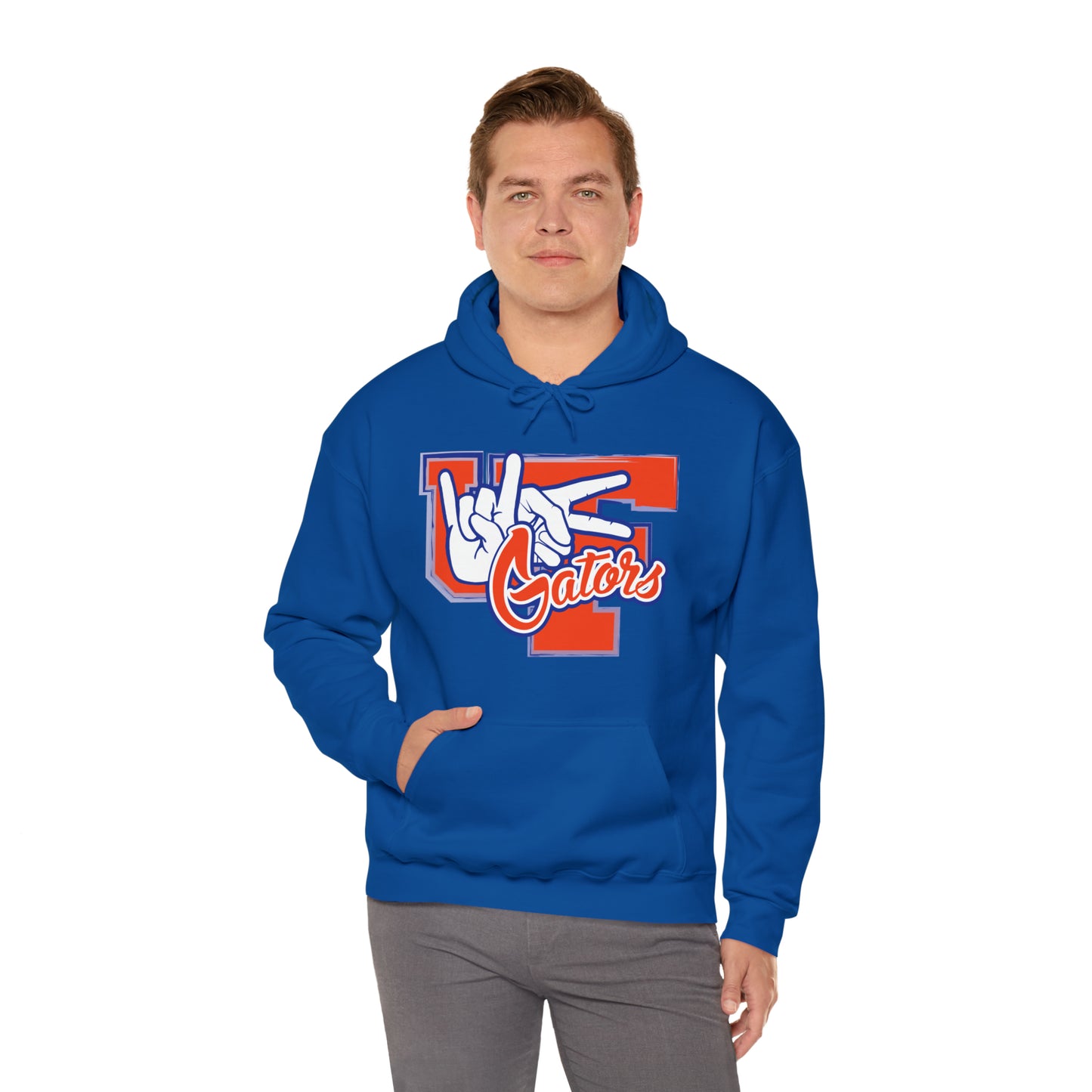 Unisex Heavy Blend™ Hooded Sweatshirt (Rock On) Gators Hands_V2