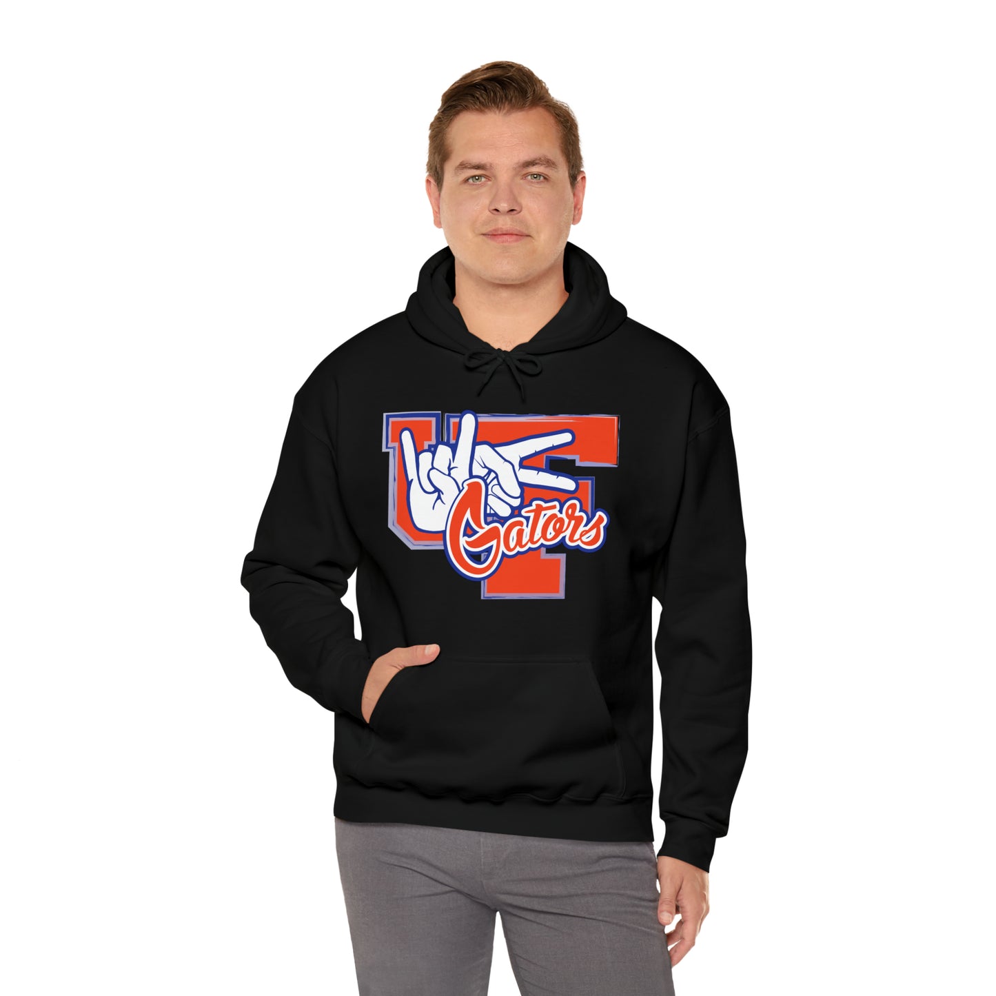 Unisex Heavy Blend™ Hooded Sweatshirt (Rock On) Gators Hands_V2