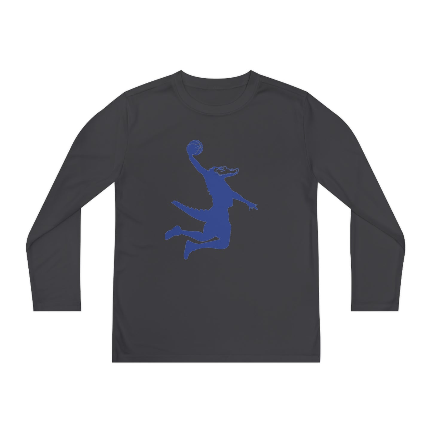 ChompMan Basketball (V5 / Orange) Youth Long Sleeve Competitor Tee