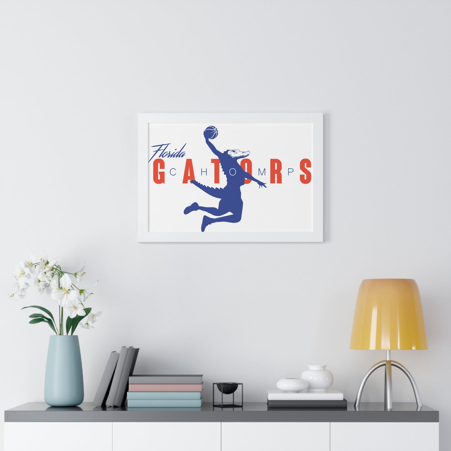 ChompMan Basketball (V1) Framed Horizontal Poster