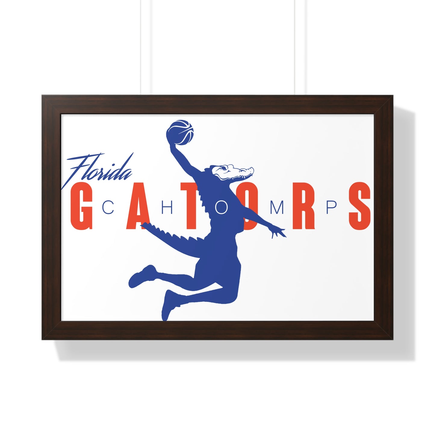 ChompMan Basketball (V1) Framed Horizontal Poster