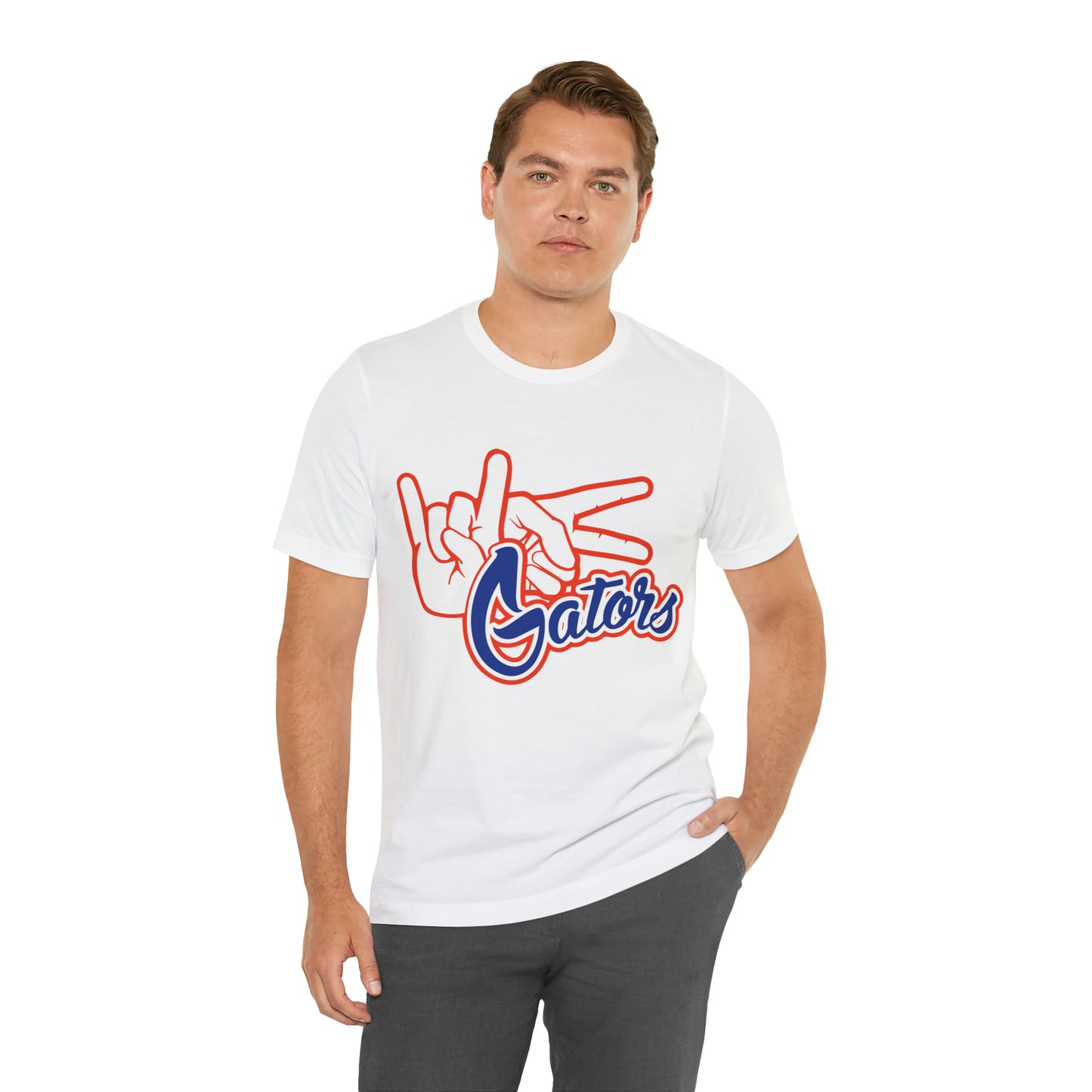 Unisex Jersey Short Sleeve Tee UF (Rock On) Gators Hands_V4