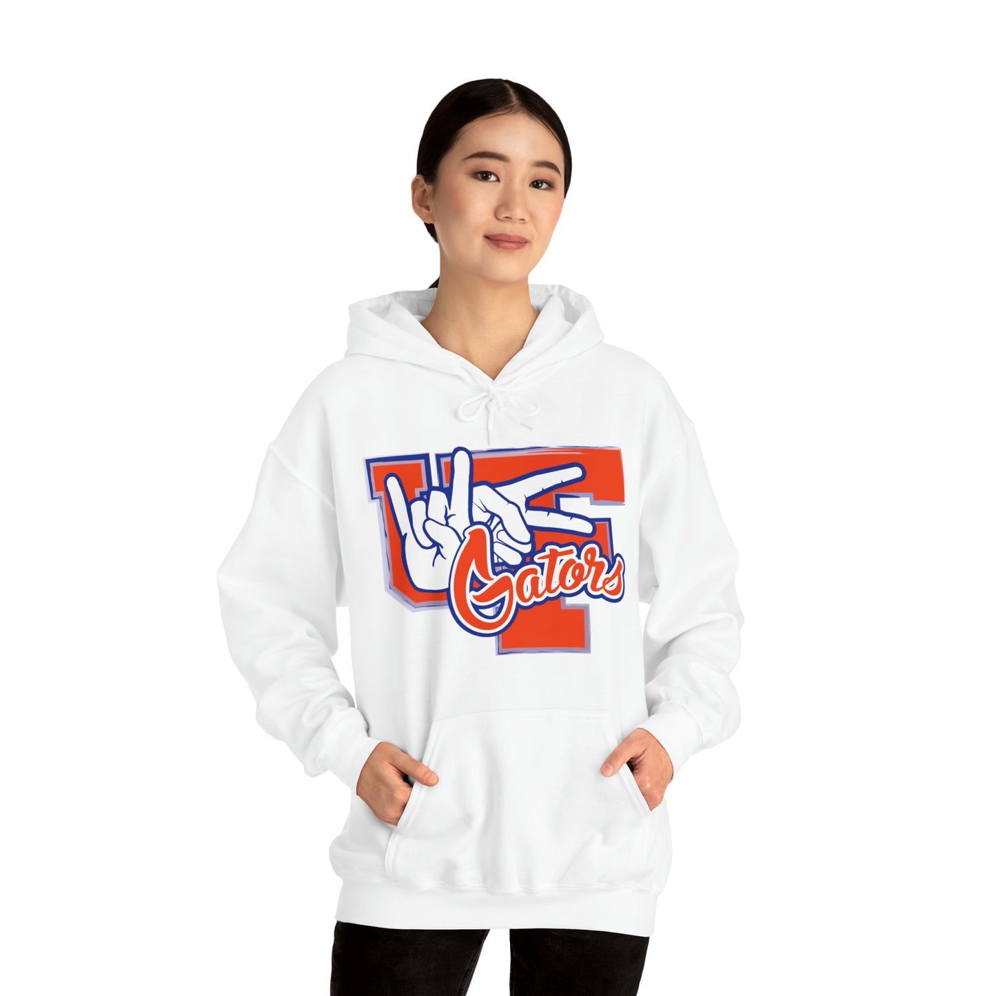 Unisex Heavy Blend™ Hooded Sweatshirt (Rock On) Gators Hands_V2