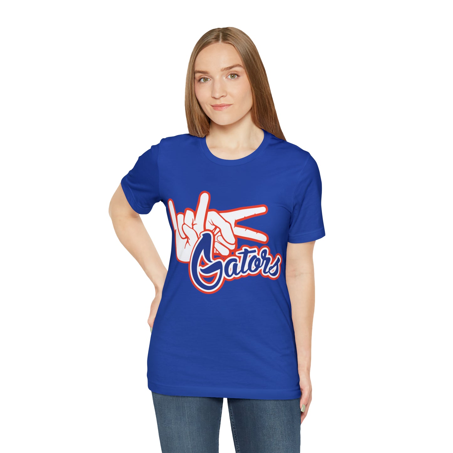 Unisex Jersey Short Sleeve Tee UF (Rock On) Gators Hands_V4