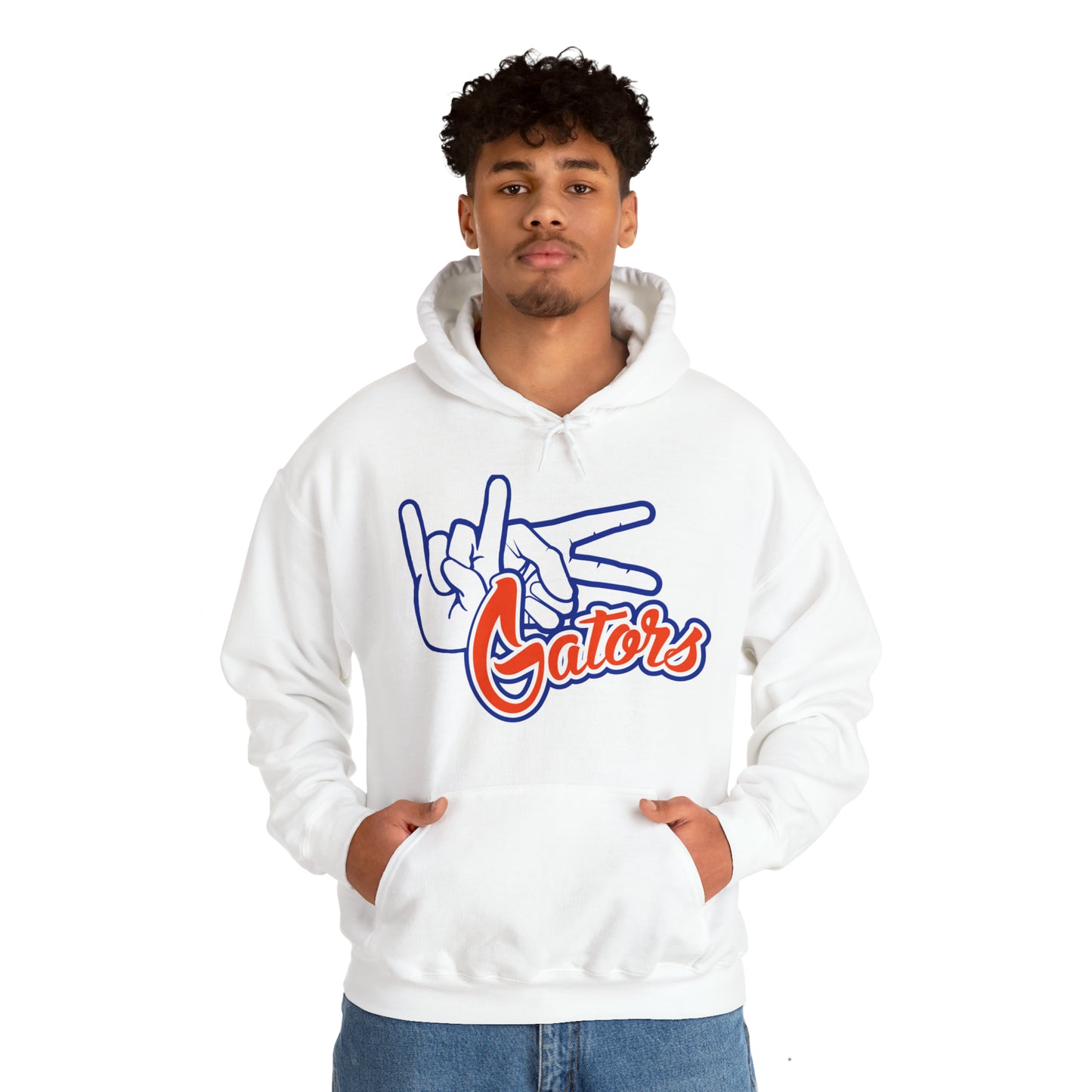 Unisex Heavy Blend™ Hooded Sweatshirt (Rock On) Gators Hands_V1