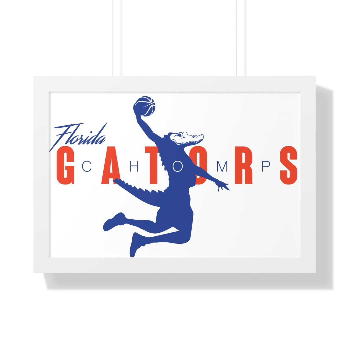 ChompMan Basketball (V1) Framed Horizontal Poster