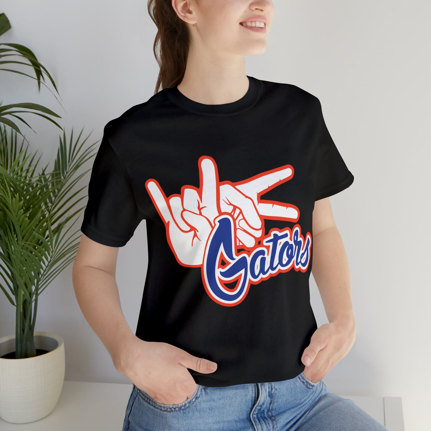 Unisex Jersey Short Sleeve Tee UF (Rock On) Gators Hands_V4