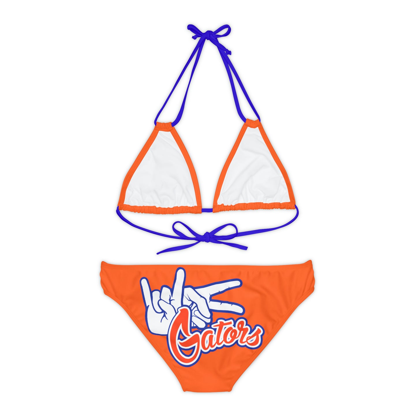 Strappy Bikini Set (AOP) UF (Rock On) Gators Hands_V1