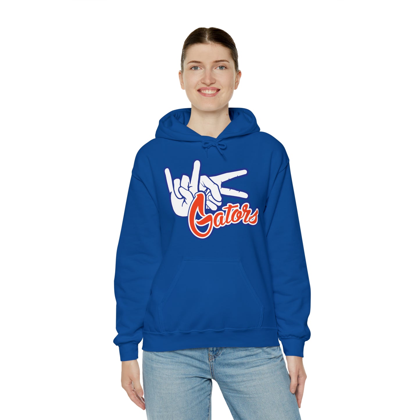 Unisex Heavy Blend™ Hooded Sweatshirt (Rock On) Gators Hands_V1